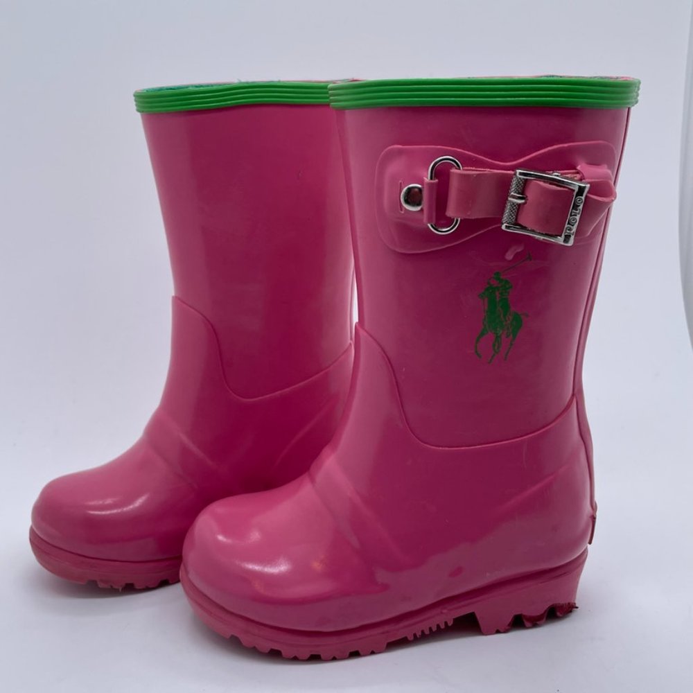 Ralph Lauren Kids Pink Rain Boots  Size 6